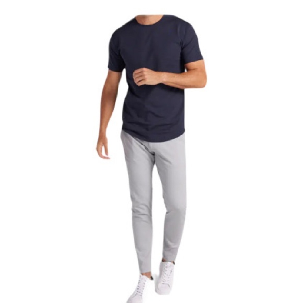 Bylt Basics Navy Blue Drop Cut SS Short Sleeve Tee Size M Bylt Blend T-Shirt